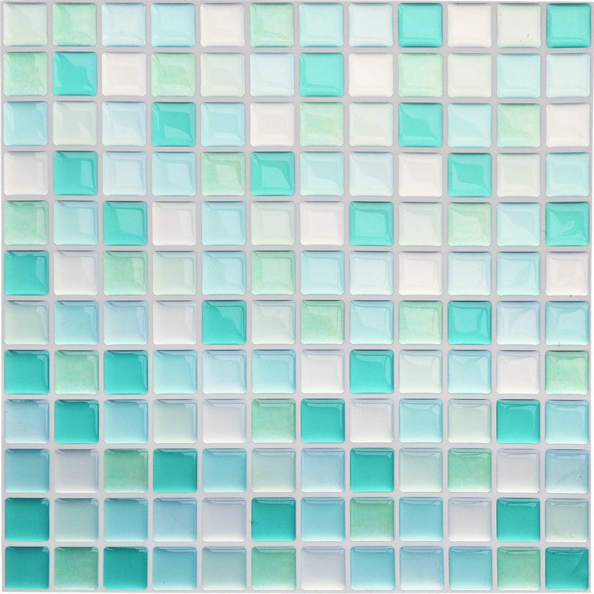Yoillione Peel and Stick Wallpaper - 3D Mosaic Tile Stickers for Kitchen & Bathroom, Waterproof Backsplash Tiles