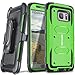 COVRWARE® Galaxy S7 Edge - [Aegis Series] Heavy Duty Dual Layer Hybrid Full-Body Armor Holster Belt-Clip Case [Kickstand] for Samsung Galaxy S7 Edge - Green