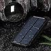 Solar Charger,Bienna [Waterproof] Portable Dual USB 15000mAh Solar Panel Power Bank External Backup Battery Pack with 8 LED Flashlights for iPhone Android Cell Phone iPad Tablet and Emergency Outdoor