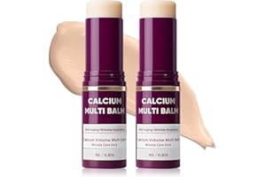 SCRLOUS 2PCS Calcium Multi Balm, Calcium Volume Multi Balm, Korean Collagen Moisturing Stick, Wrinkle Core Stick, Moisturizing Cream, Hydrating, Firming Skin, Suitable for Eyes, Neck, Face