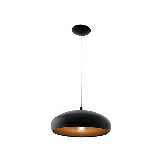 Eglo Pendant Light Silver 60 W Black Copper Amazon Co Uk