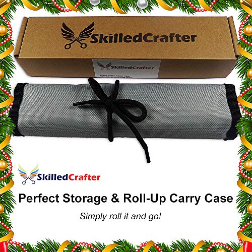 Skilled Crafter Pottery Tools & Carry Case. 28 Stainless Steel & Aluminum Clay Modeling & Sculpting Tools in 17 Piece Set. Professional Quality. + Free Needle Tool