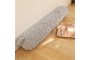 Eoieov Long Bolster Body Pillow with Removable Washable Cover 59IN Roll Cylinder Bolsters Pillow for Back, Neck, Leg, Cervical Hugging Sleeping,Grey