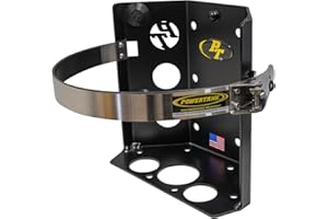 Power Tank - Lockable 5 lb LP Propane Tank Holder 8 Inch Cylinder Mounting Bracket for Truck Bed, Car, RV, Boat