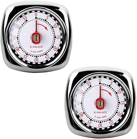 Amazon サンパーシー キッチンタイマー 2個セットマグネット 時計 アナログ 60分 見やすい 時間 オシャレ レトロ かわいい 台所 雑貨 並行輸入品 キッチンタイマー オンライン通販