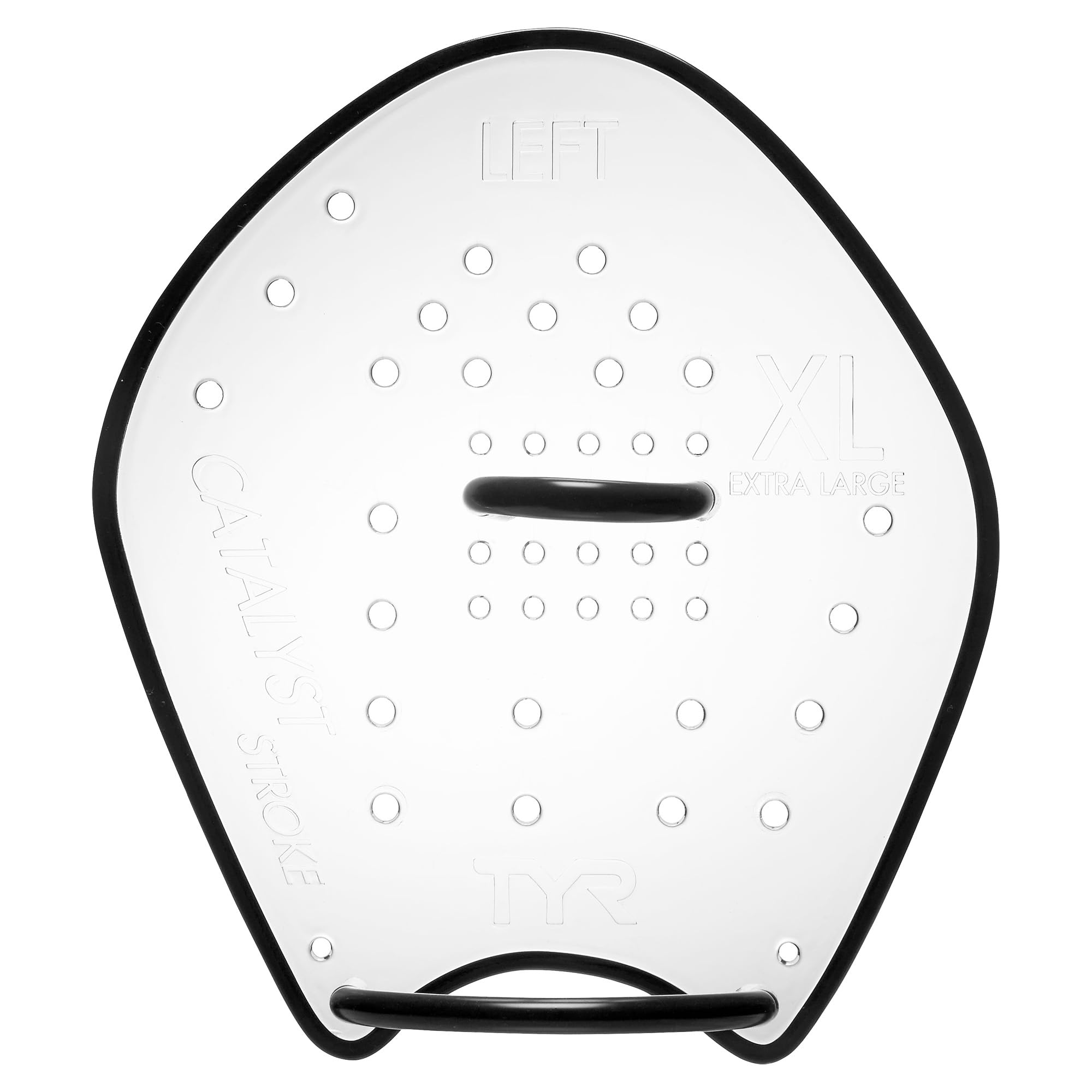 TYR Unisex Adult catalyst stroke training paddles Training Paddles - clear, XL