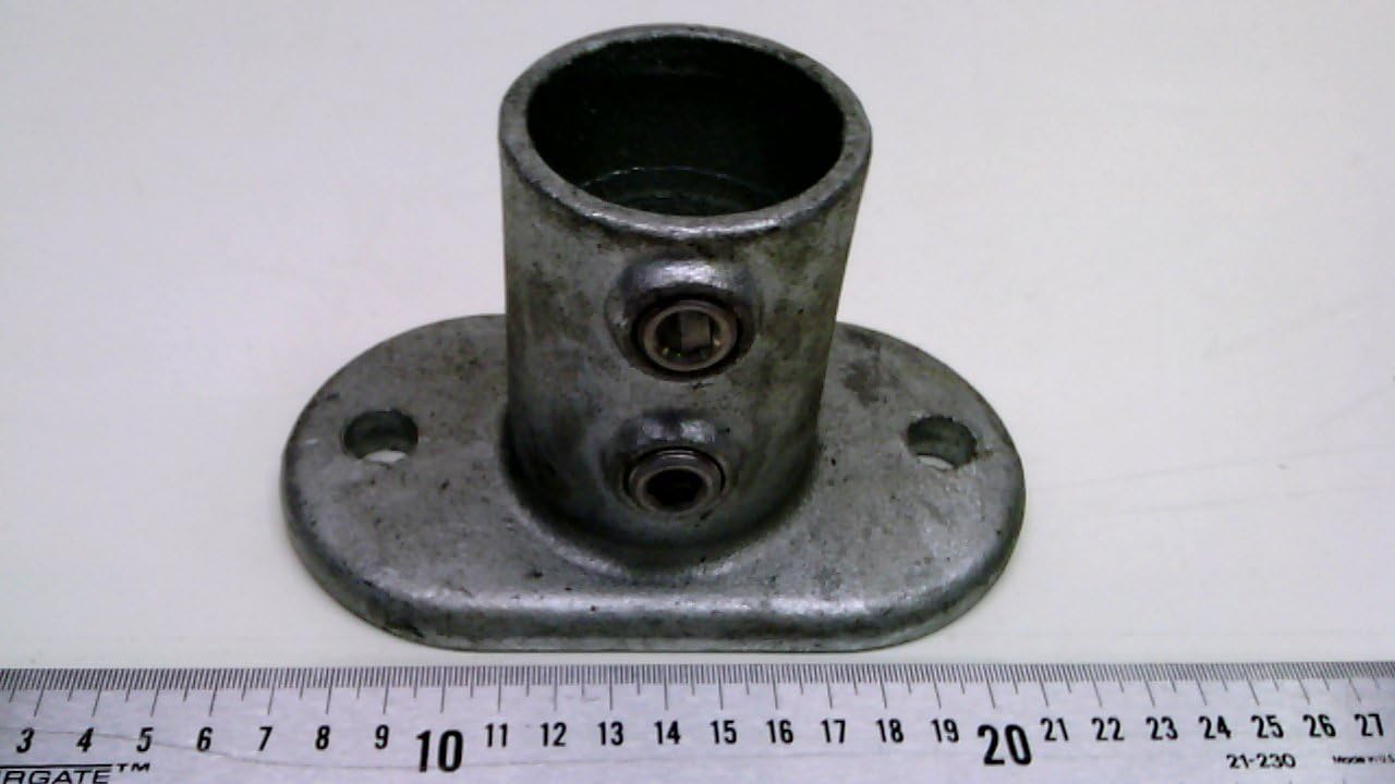 Quick Clamps 132-D48, Base Plate Pipe Clamp Handrail Size : 1-1/2" 132-D48