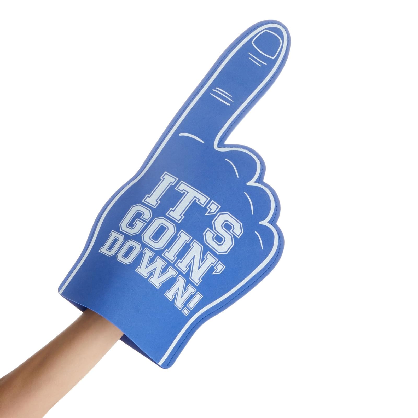 Okuna Outpost Giant Blue Team Foam Finger - 17.5 Inch, 2 Pack, EVA Foam - Sports Hand Prop & Number One Fan Gloves - view 9