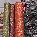 Wrapping Paper - Unique Gift Wrap Paper With Silver Metallic Covering - 3 Paper Rolls Per Set - 2 ft x 5 ft (Gold)