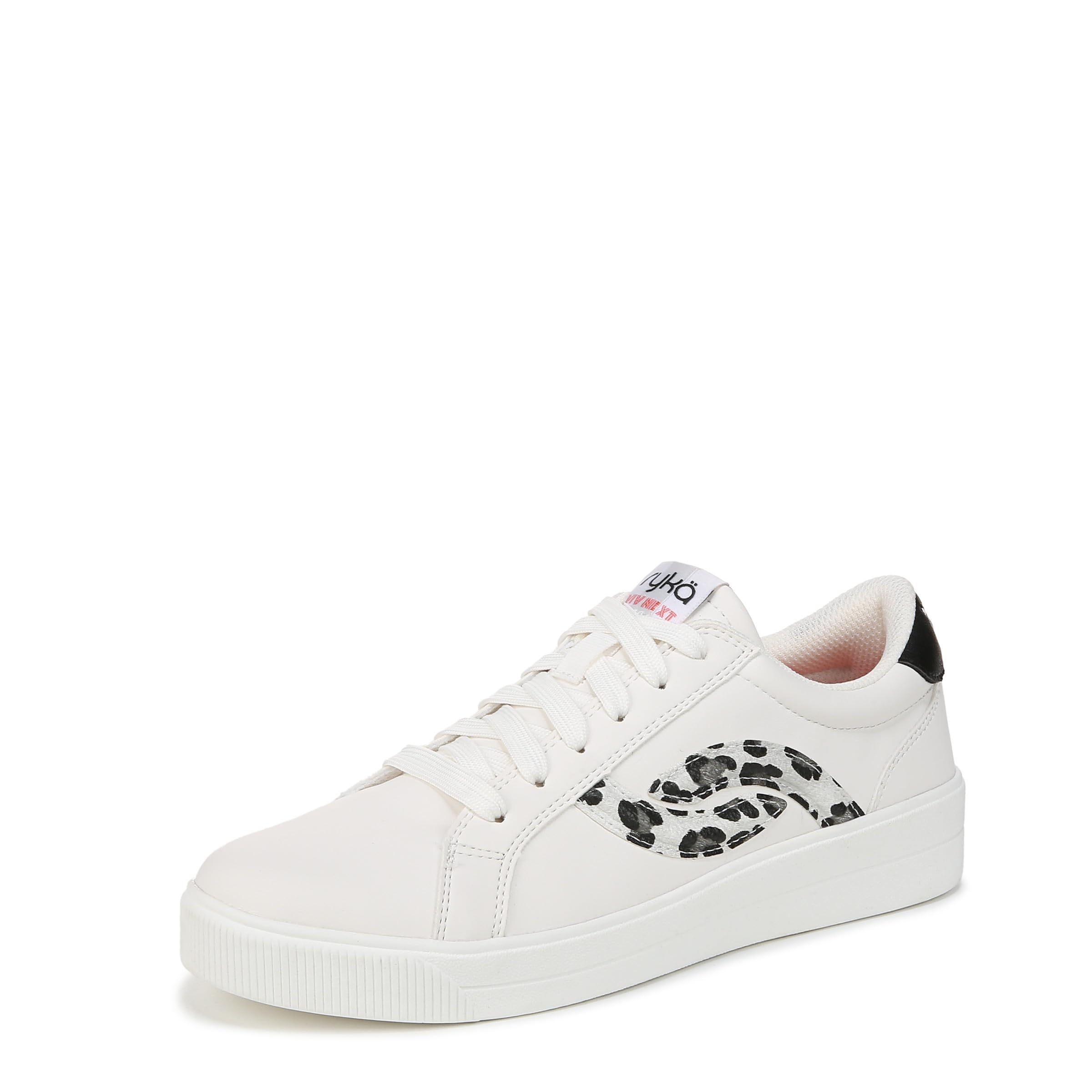 Ryka Womens Viv Next Court Inspired Shoes White Leopard 9.5 W