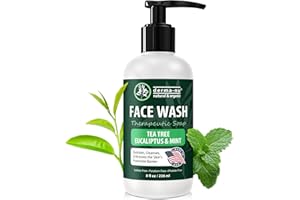 DERMA-NU Gentle Face Wash for Men & Women – Hydrating Facial Cleanser for Eczema, Psoriasis & Sensitive Skin – Fights Redness, Oil & Breakouts – pH-Balanced & Perfect for Oily, Blemish-Prone Skin – 8oz