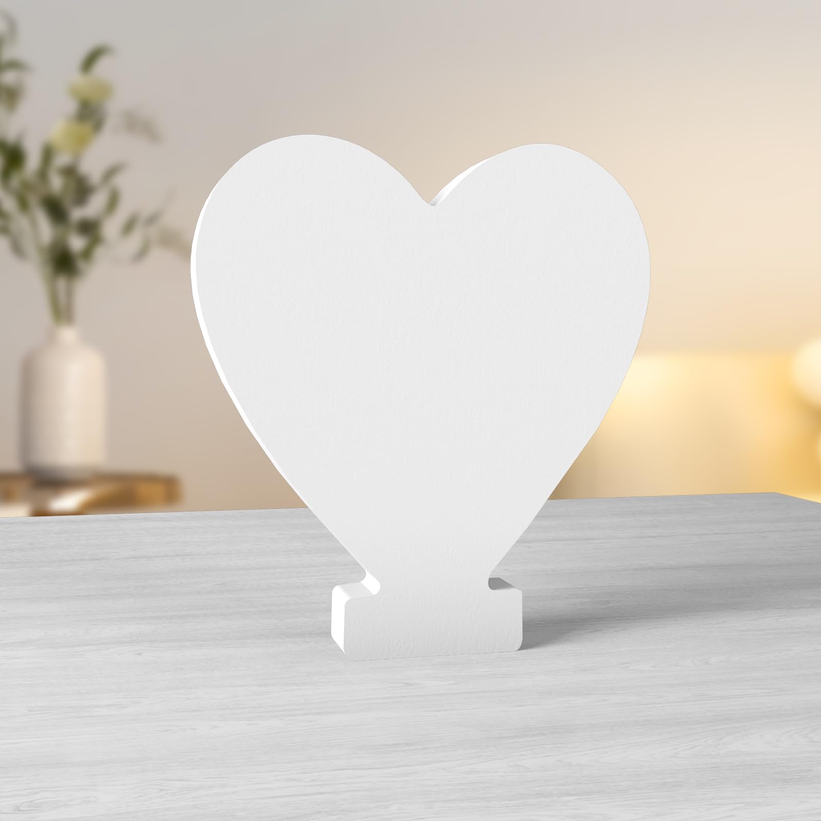 Aruatu Wood Letters - 6 Inch Unfinished Letters for Wall Decor, Standing Slices Sign Board Decoration for Craft and Home Projects (Love) — image 1