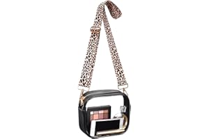 FANGSUN Clear Bag Stadium Approved, Clear Crossbody Purse for Concert, Festival