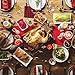 Aneco 80 Pack Red and Black Plaid Papers Napkins Luncheon Napkins for Wedding, Party, Birthday, Dinner, Lunch with 3 Layers, 6.5 by 6.5 Inches