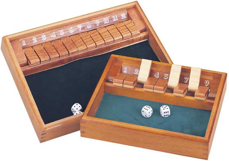 shut the box wooden game