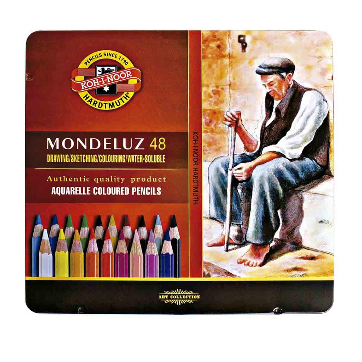 KOH-I-NOOR 3727 Mondeluz Aquarell Coloured Pencils - Assorted Colour (Set of 48)