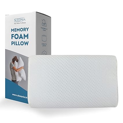 Sleepsia Cervical Contour Memory Foam Pillow Gel Pillow With Washable Cover Standard Pack Of 1 Amazon In Home Kitchen Are Memory Foam Pillows Washable