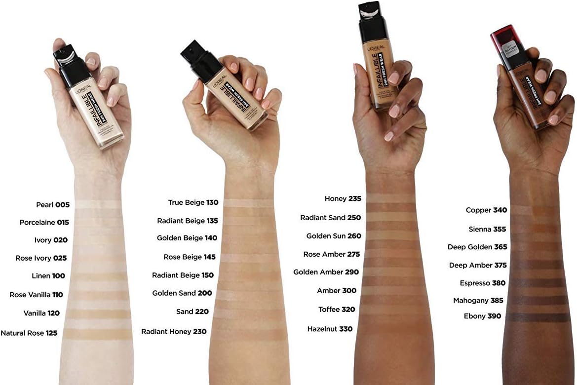 L'Oréal Paris Fondotinta Liquido Infaillible 32h, Coprente a Lunga Tenuta con Protezione Solare SPF25 - Image 4