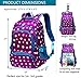 Kids School Backpacks for Girls School Bags Bookbags for Children (Purple&Blue)