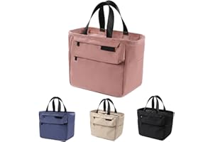 Lunch Bags for Women Leakproof, Wide-Open 12-Can Reusable Cooler Bag for Work, Picnic, Beach, or Travel