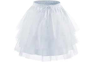 ABAO SISTER Girls Tulle Petticoat Underskirt 3 Layers Kids Crinoline Slips Flower Girl Petticoat Hoopless for Wedding Dress
