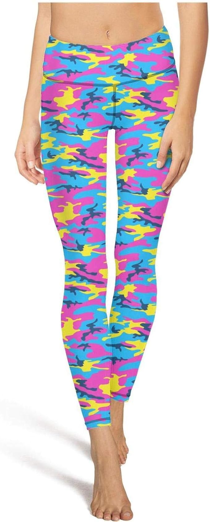 green camo yoga pants