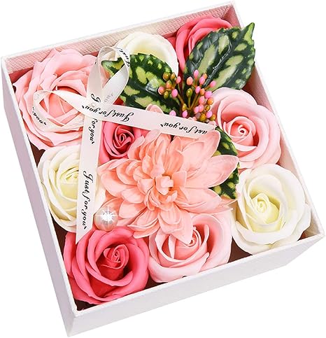 Amazon ソープフラワー 方形フラワーギフト 石鹸花 造花 部屋のアクセサリーや記念日のプレゼントなどに最適 お誕生日 卒業の日 母の日 父の日 敬老の日 バレンタイン クリスマース 元旦 正月 忘年会 新年会 様々なシーンに適す 造花 オンライン通販