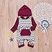 Baby Boys Girls Jumpsuit Hoodie Romper Outfit Long Sleeve Creepers Bodysuit Clothes