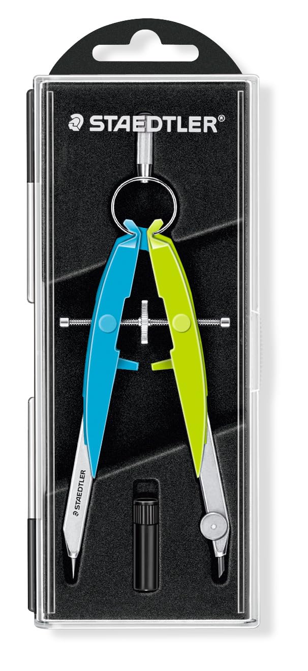 Staedtler 556 00–N1 Mars Compass, neon Green/Blue