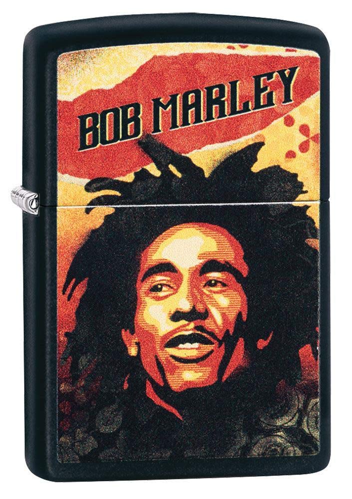 Zippo - Windproof Lighter, Bob Marley, Matt Black, Colour Image, Reusable, Windproof Fuel Lighter, Gift Box, Made in the USA — image 1