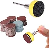Saipor 100pcs Sanding Discs 1 Inch 25mm with 1/8 Inch Shank 5 Grits Kit view 3