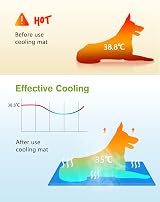 Pecute Dog Cooling Mat Extra Large 120x75cm Self Cooling Gel Pad Grey view 4