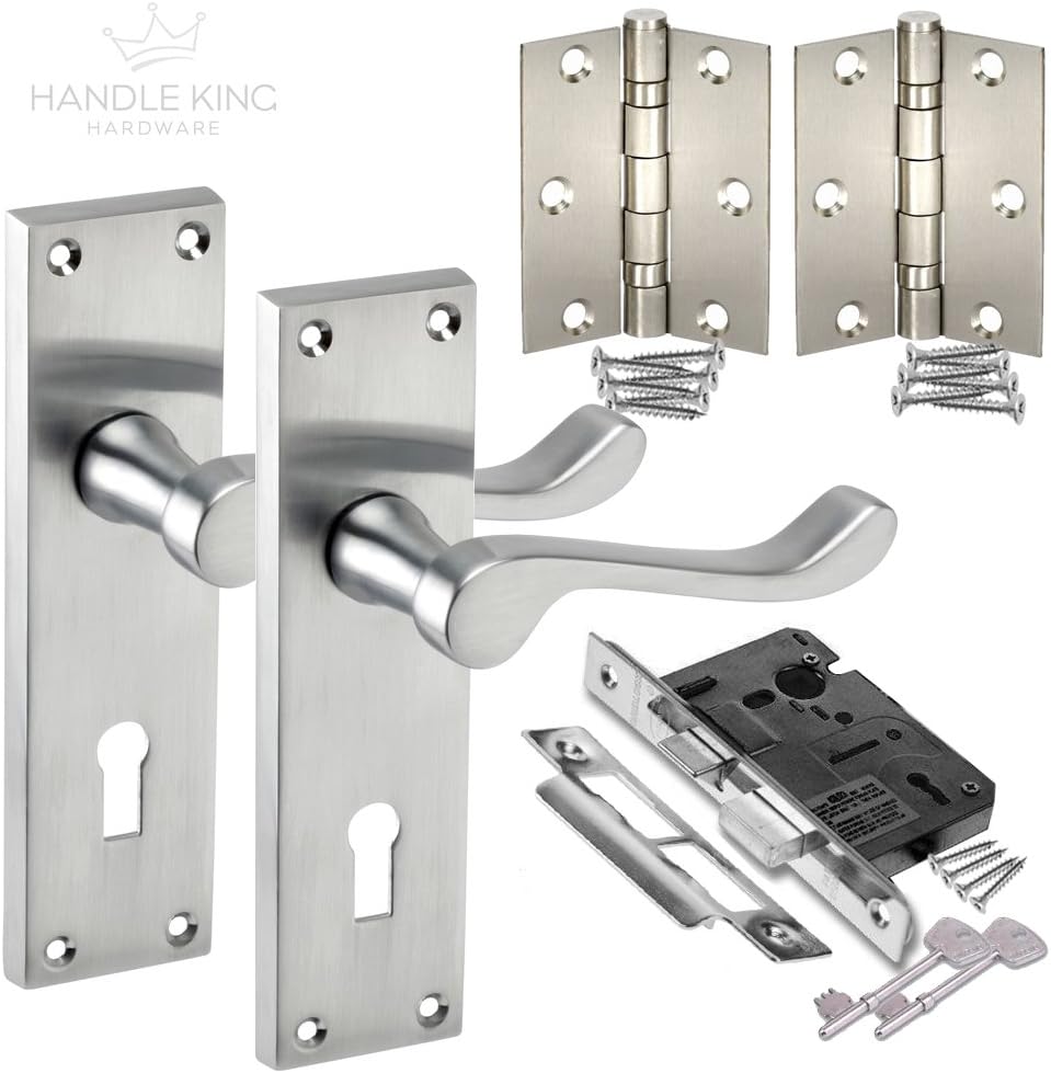 Traditional Door Handle Packs with Victorian Scroll Handles