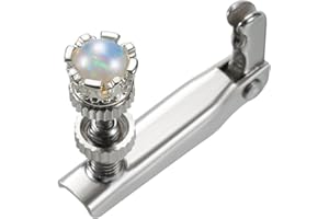 YWYLL Handmade Creative Violin Fine Tuning Violin Tuners Violin Screw Violin String Adjusters for 3/4 4/4 Violins (9-White Opal)