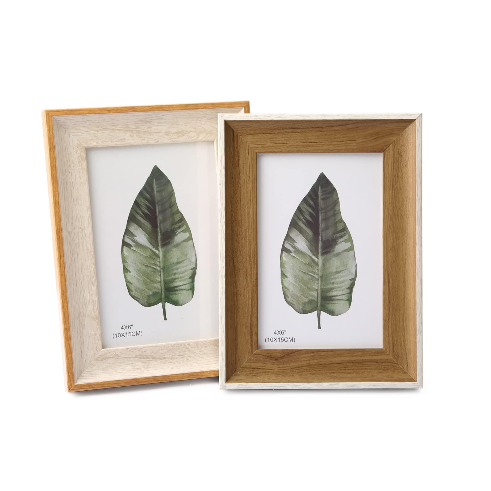 2Pcs Photo Frame 6x4 Table Top Wall Mount Multiple Picture Frames for Family Wedding Gifts 10 * 15CM