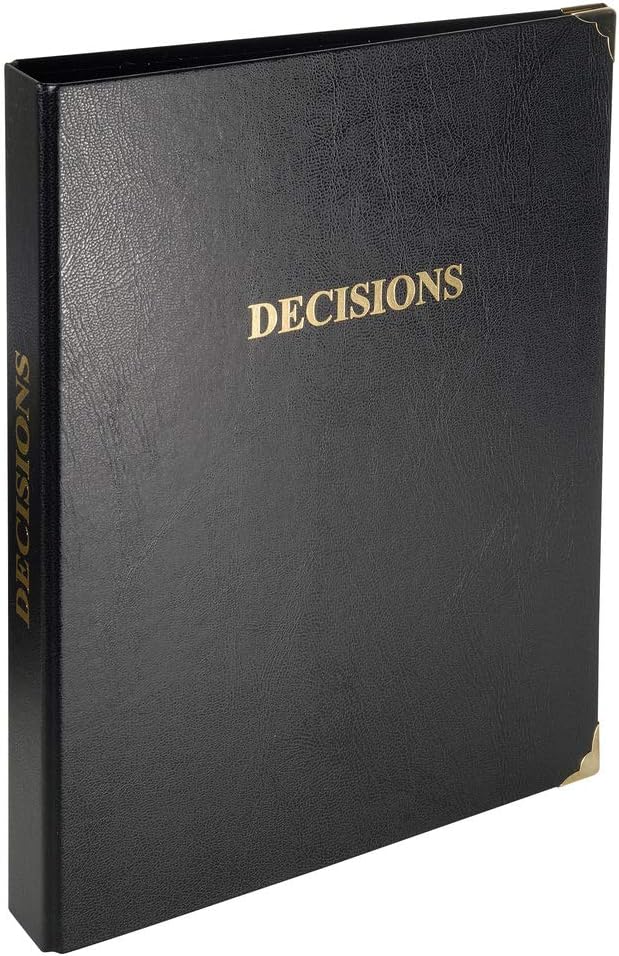 Exacompta, Ref 4615E, Decision Record Ring Binder, 320 x 260mm in Size, Suitable for A4 Documents