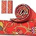 OUGAR8 Refrigerator Door Handle Covers Handmade Decor Protector for Ovens, Dishwashers.Keep Your Kitchen Appliance Clean from Smudges, Food Stains(Red Owl, 14.5