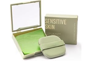 Erinde Oil Blotting Sheets for Face with Mirror and Puff, 100 Sheets Oil Blotting Paper for Oily Skin, Face Oil Absorbing Sheets, Natural Oil Control Film, Absorb Excess Oil, Makeup Friendly