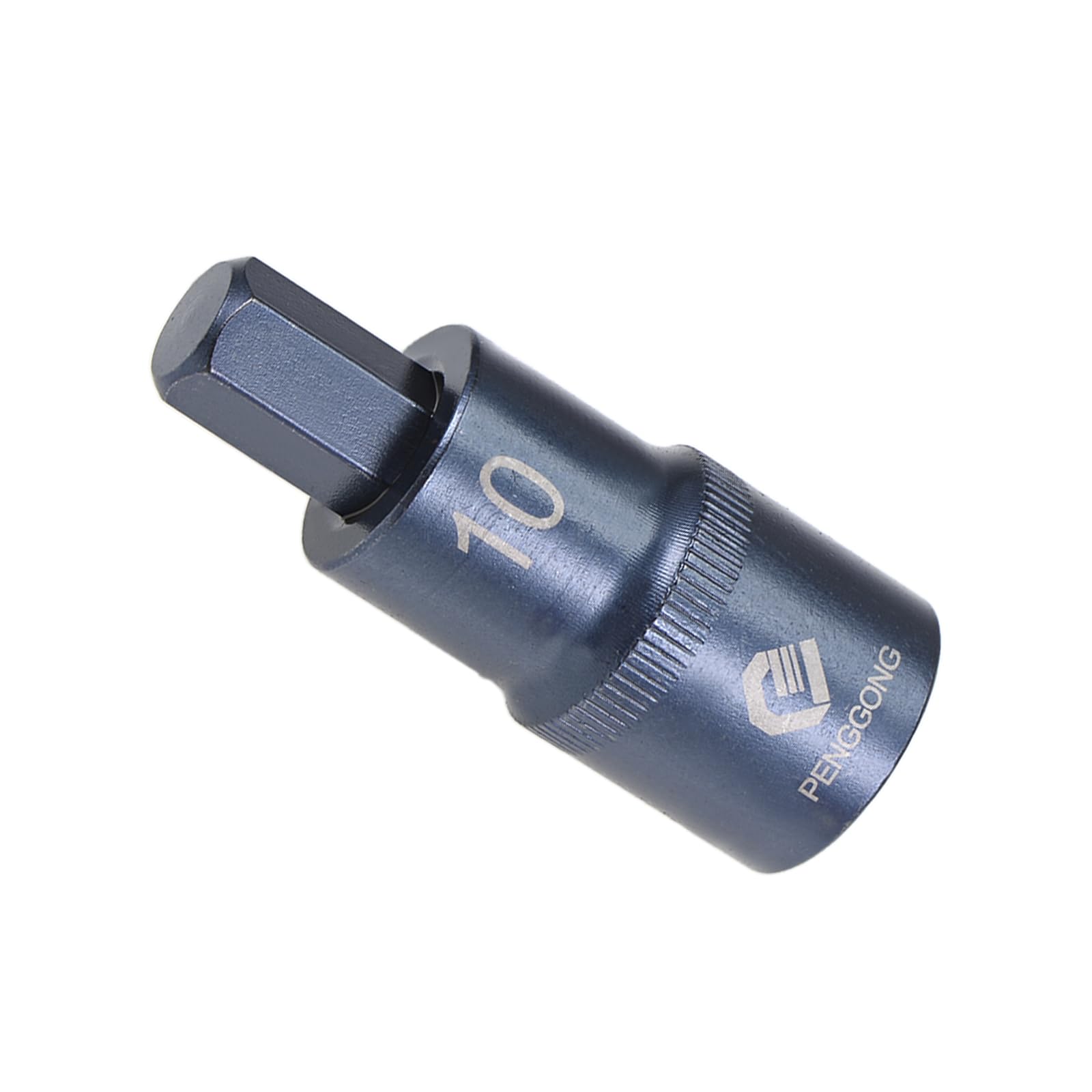 CoCud Hex Bit Socket, H10 Bit 1/2" Drive 2" Length, Star S2 Alloy Steel Cr-V Socket Blue - (Applications: for Fastener Application)