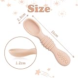 Vicloon Silicone Baby Fork and Spoon Set 2 Pcs Self Feeding Toddler Kit view 2