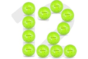 niupipo Pickleball Balls, Outdoor Pickleball Balls, USAPA Approved Pickle Balls for Tournament, High Elasticity & Durable, 3/6/12/36/100 Pickleball Balls Pack
