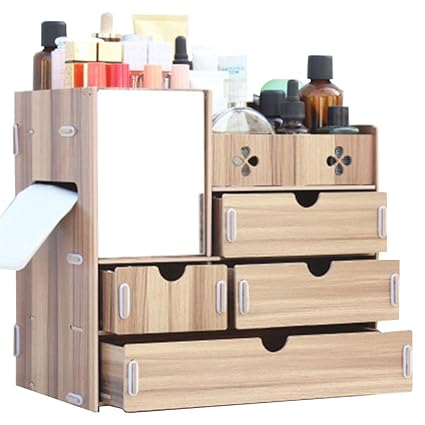 EXQUILEG DIY Makeup Aufbewahrungsbox Make up Organizer Kosmetik Aufbewahrung Multifunktionale Aufbewahrungsbox Kosmetikorgani