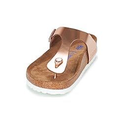 Birkenstock Women's Flip Flops Flo, Metallic