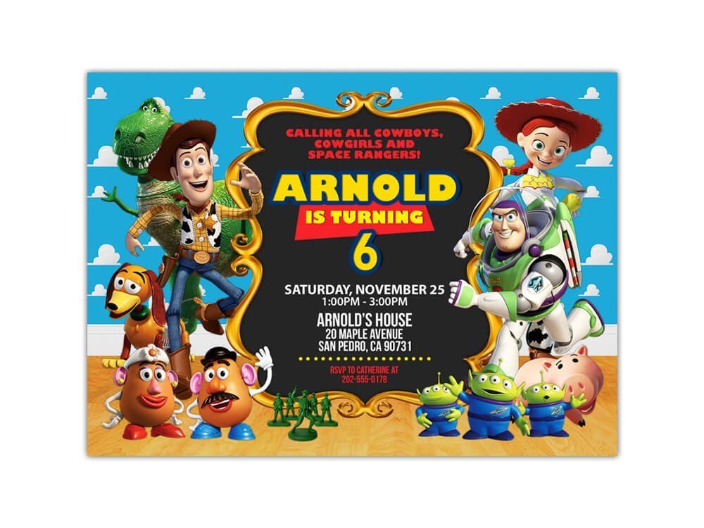 Greeting Cards & Invitations TOY STORY birthday party invitation