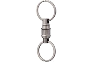 Titanium Quick Release Keychain Detachable Swivel Key Rings Connector Kit by BANG TI