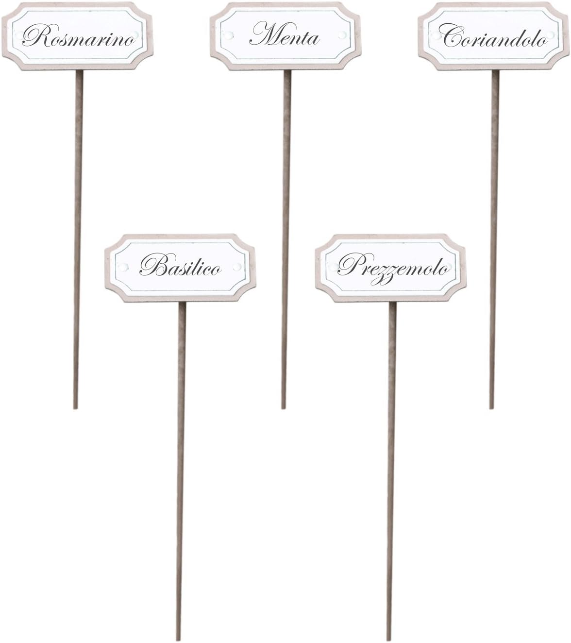 10 letreros de metal para las hierbas aromáticas / el jardín ...