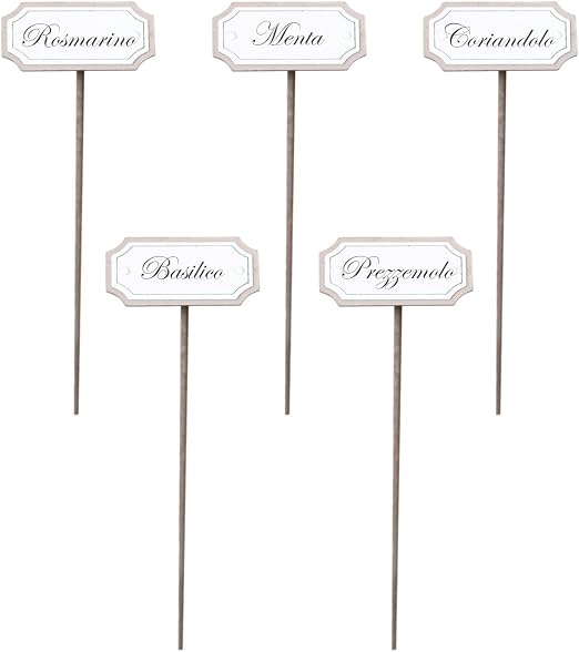 10 letreros de metal para las hierbas aromáticas / el jardín ...