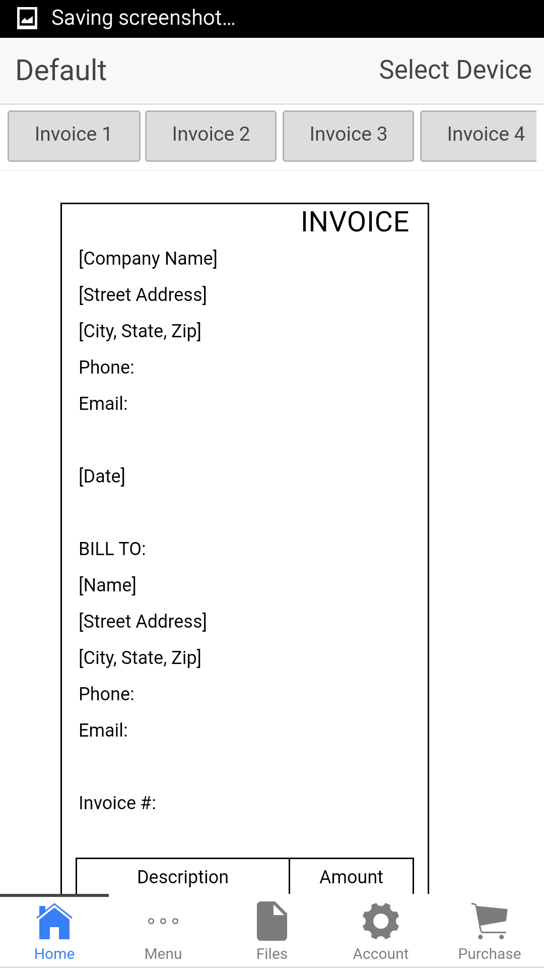 Retail Invoice