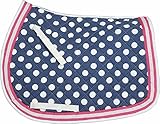 Equine Couture Emma Saddle Pad Navy/Pink