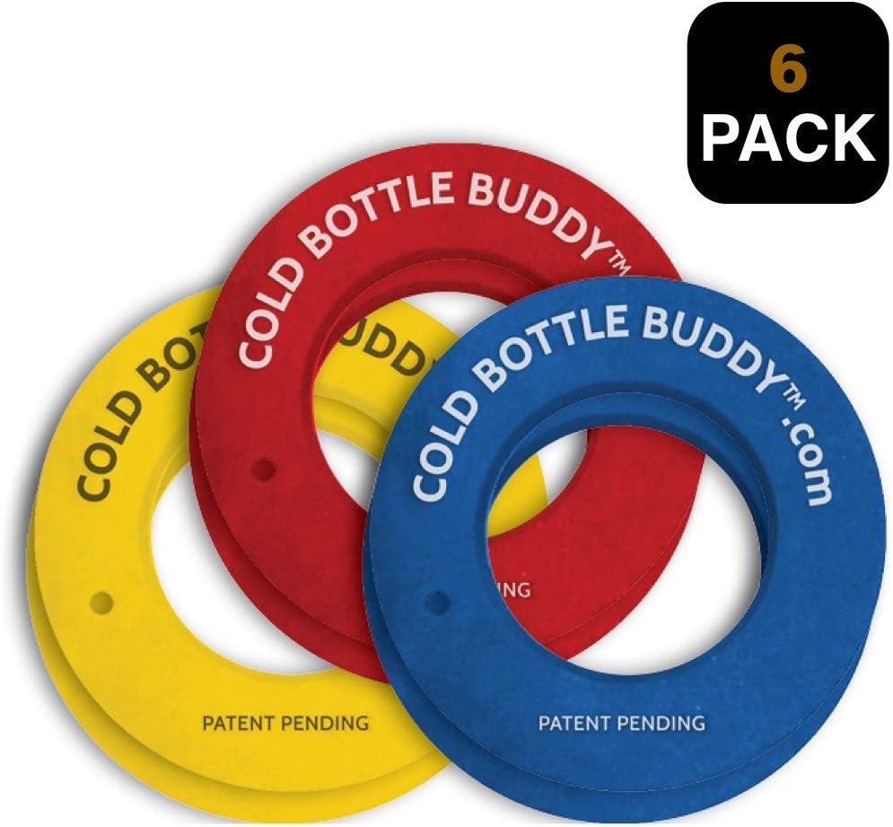 Cold Bottle Buddy Keeps Bottled Beer 3X's Colder than other foam type Holders. Special Foam Flex's to Fit inside 20oz Tumbler Brands like YETI, Ozark Trail, RTIC and More. Fits All Bottle Sizes (6)